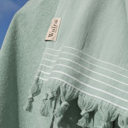 Set 2 Prosoape premium pentru plaja, hamac, sezlong, 100% bumbac, 70% bumbac reciclat, 180 x 90