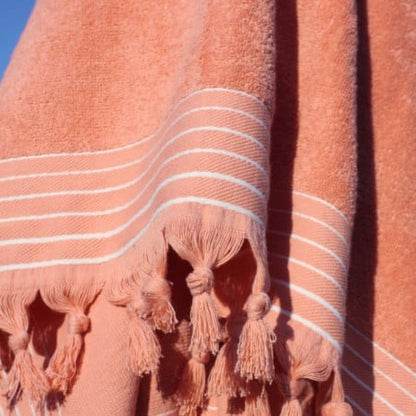 Set 2 Prosoape premium pentru plaja, hamac, sezlong, 100% bumbac, 70% bumbac reciclat, 180 x 90