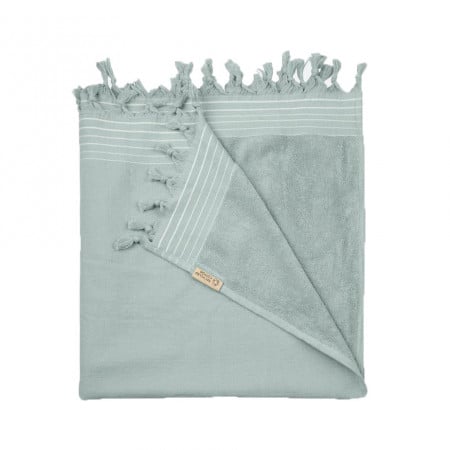 Set 2 Prosoape premium pentru plaja, hamac, sezlong, 100% bumbac, 70% bumbac reciclat, 180 x 90