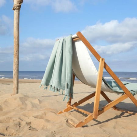 Set 2 Prosoape premium pentru plaja, hamac, sezlong, 100% bumbac, 70% bumbac reciclat, 180 x 90