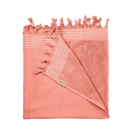 Set 2 Prosoape premium pentru plaja, hamac, sezlong, 100% bumbac, 70% bumbac reciclat, 180 x 90