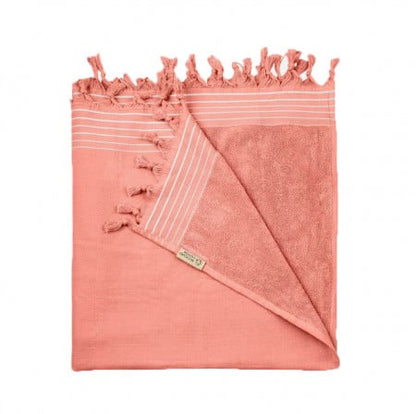 Set 2 Prosoape premium pentru plaja, hamac, sezlong, 100% bumbac, 70% bumbac reciclat, 180 x 90